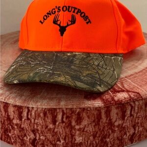 NWT NEW Real Tree Orange/Camo Adjustable Cap Hunter’s Camping Hat Long’s Outpost